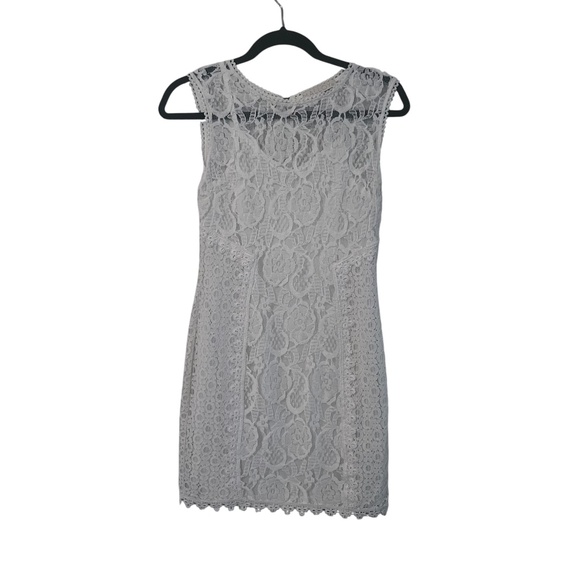 Malloy Women's White Lace Sleeveless Dress Size M - Picture 1 of 3